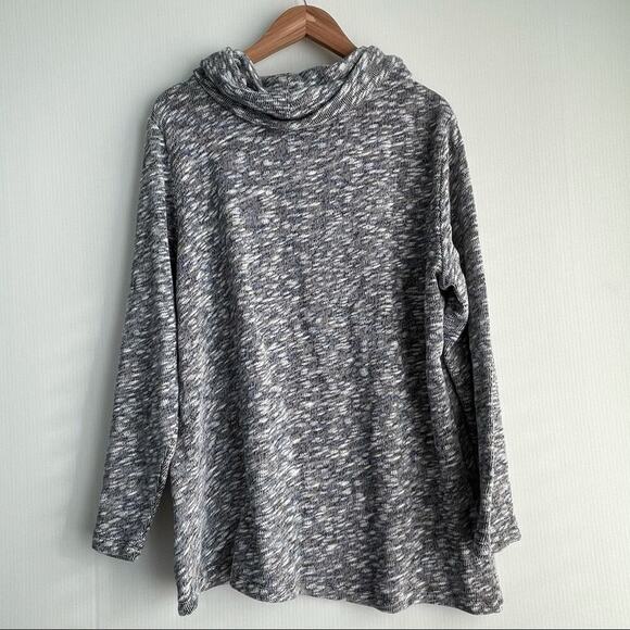 🆕 Christopher and Banks cowl neck sweater NWT heathered - Picture 6 of 9